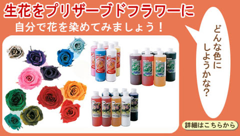 生花をプリザーブドフラワーに